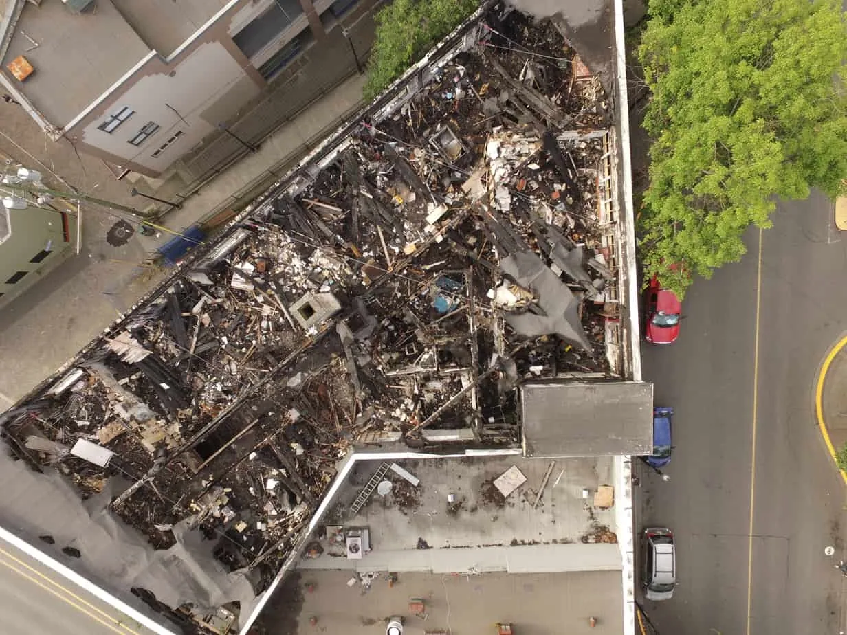 Commercial Fire and Smoke Damage Roof Repair in Oxnard, CA