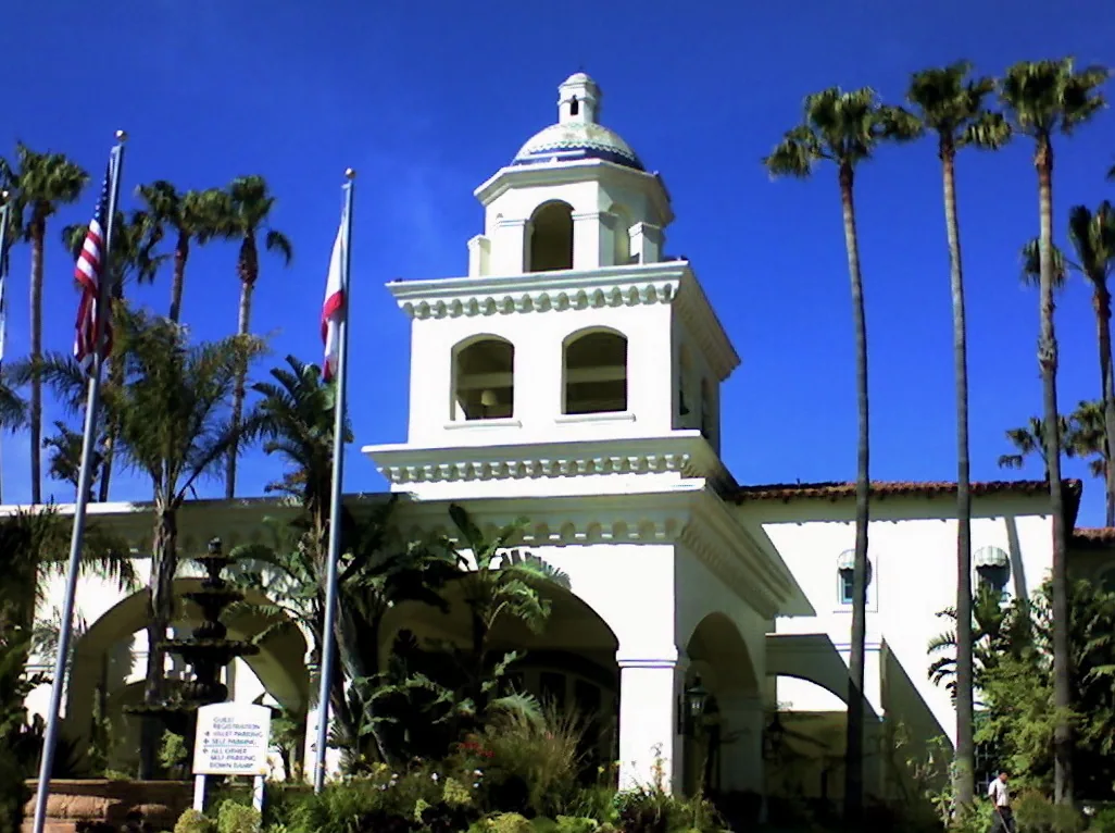 Mission revival landmark in downtown Oxnard, California